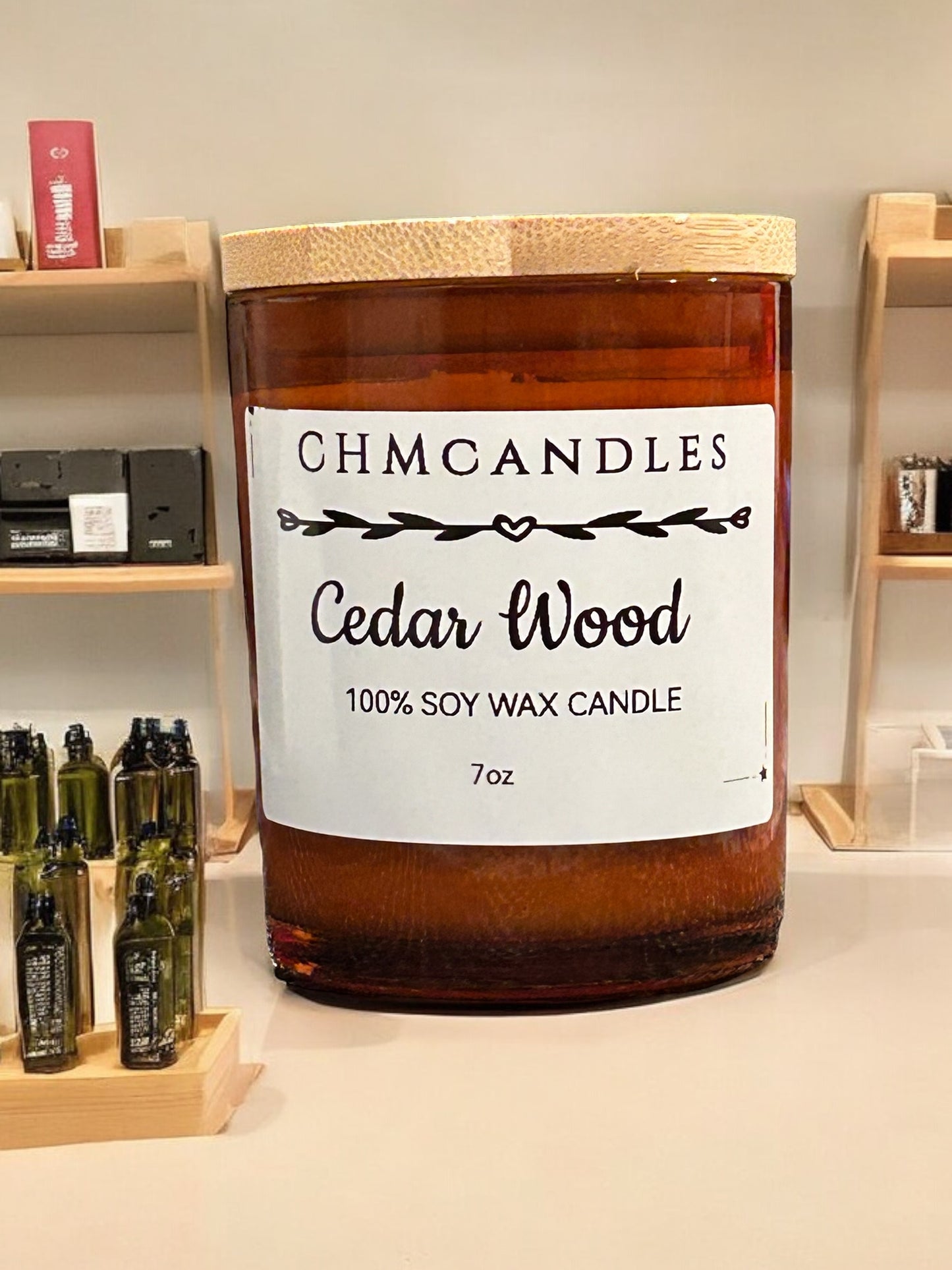 Cedar wood scented candle 7oz