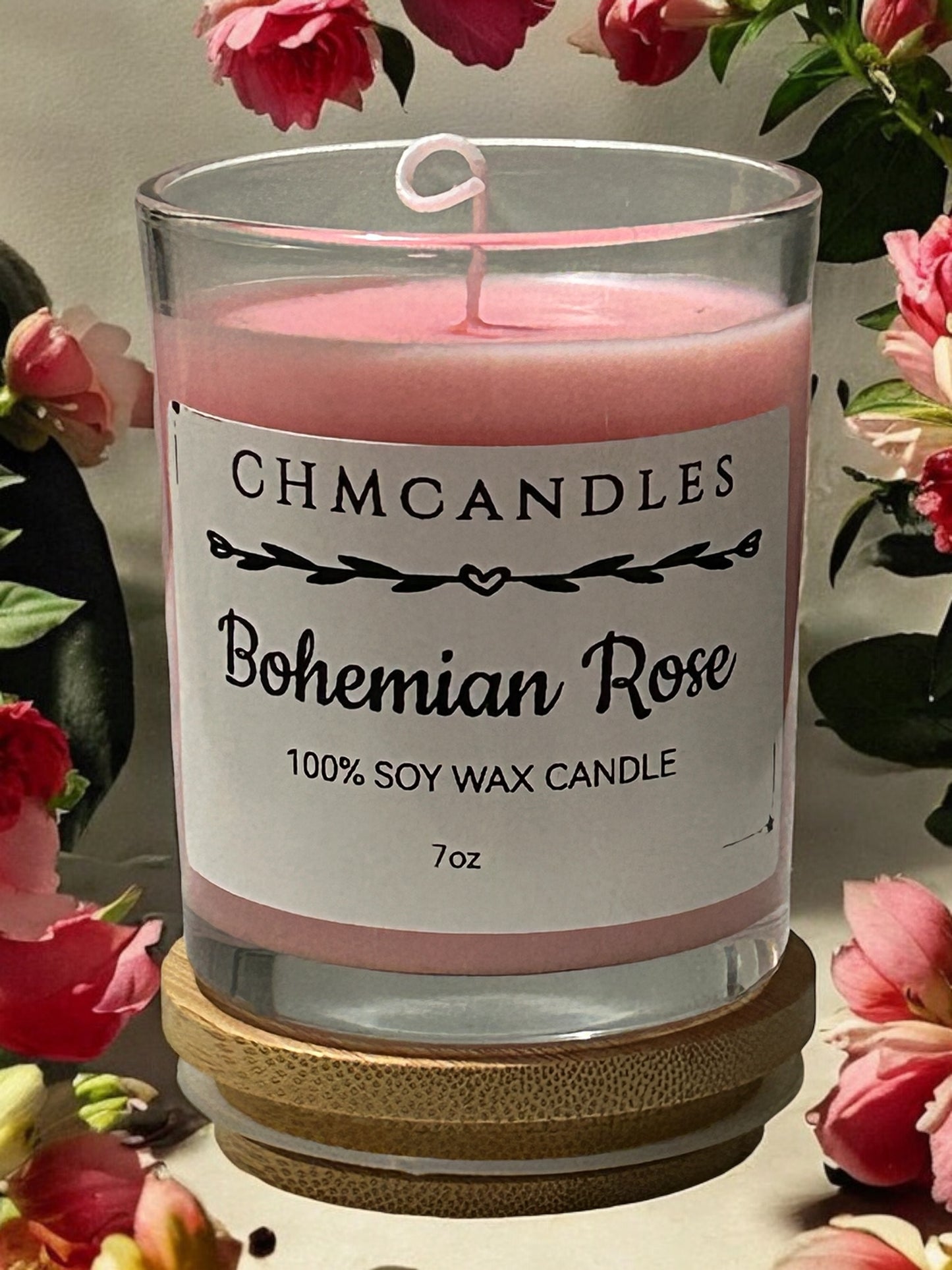 Bohemian Rose Scented Candle 7oz