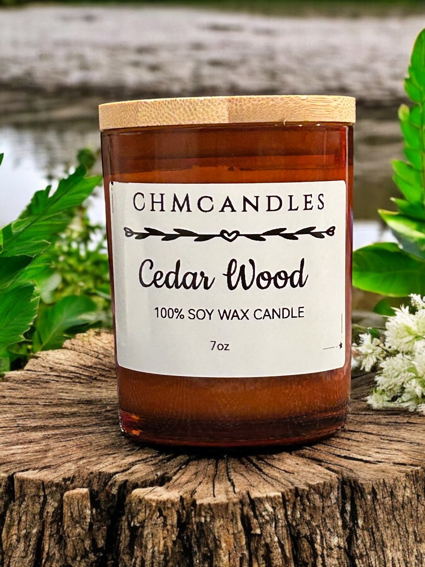 Cedar wood scented candle 7oz