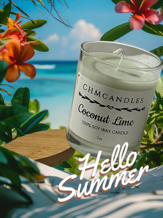 Coconut Lime Scented Candle 7oz