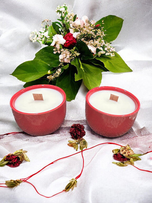 Lavender scented candles.            (2 of7oz)